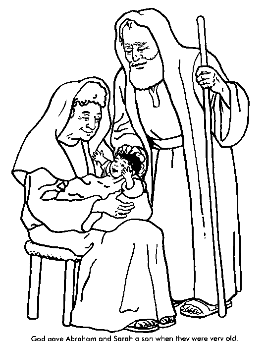 Kleurplaat Abraham Krijgt Baby Izak Abraham And Sarah Sunday School Coloring Pages Bi