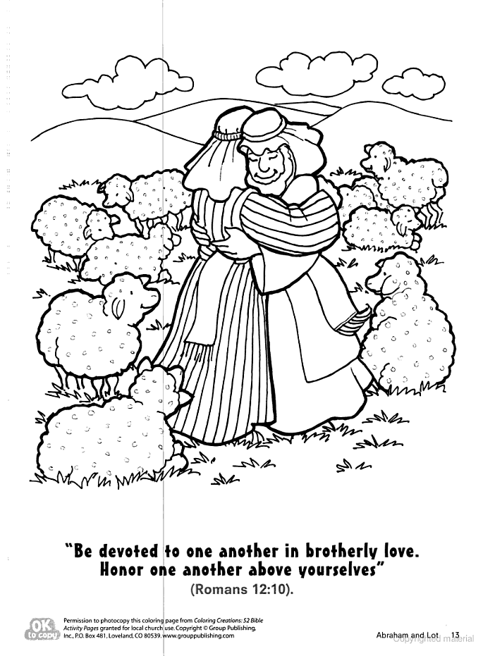Coloring Creations Abraham And Lot Sunday School Coloring Pages Bible Crafts For Kids