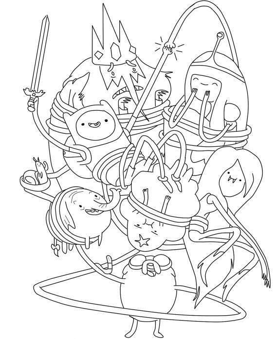 Funny Adventure Time Coloring Pages Adventure Time Cartoon Coloring Pages Libros Para