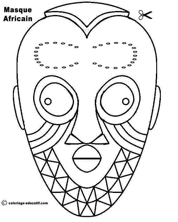 Masque Africain Masques Africains Art Africain Dessin Africain