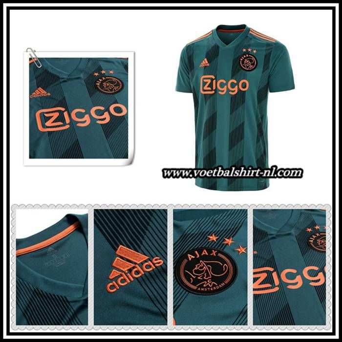 Nieuwe Afc Ajax Shirt Uit Donkergroen Adidas 2019 2020 Met Eigen Naam Voetbalshirt Po