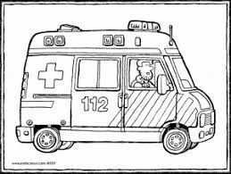 Ziekenwagen Kiddikleurplaten Ambulance Kleurplaten Sprookjes