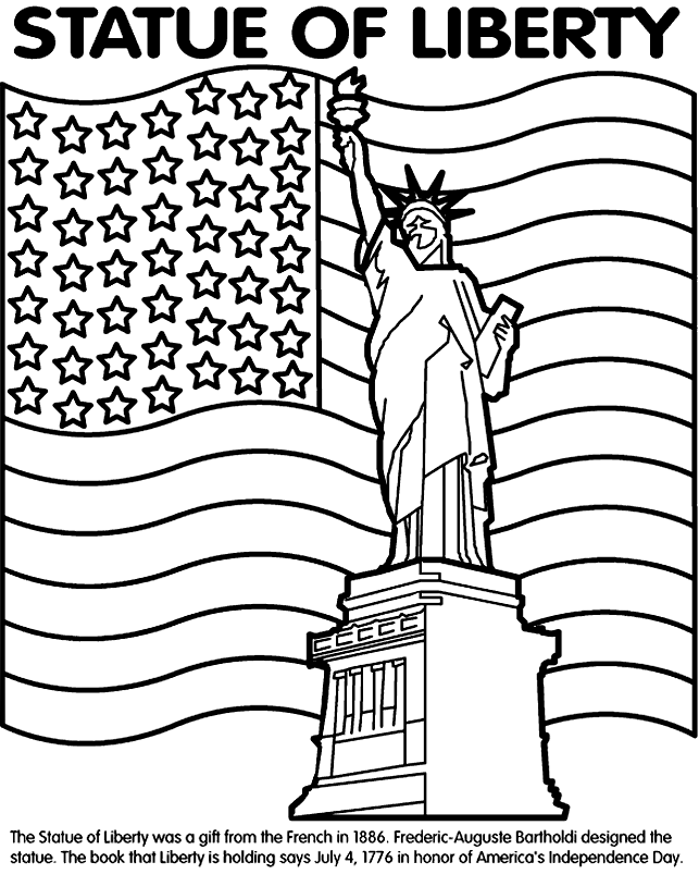 Statue Of Liberty On Crayola Com Flag Coloring Pages Free Coloring Pages Coloring Boo