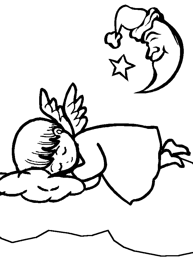 Free Printable Angel Coloring Pages For Kids In 2020 Angel Coloring Pages Coloring Pa