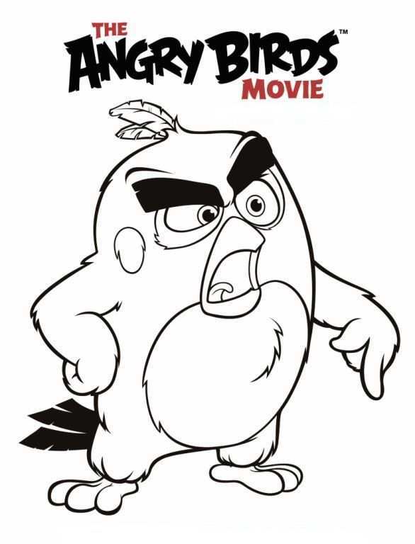 Kids N Fun 6 Coloring Pages Of Angry Birds Movie Bird Coloring Pages Angry Birds Movie Red Coloring Books