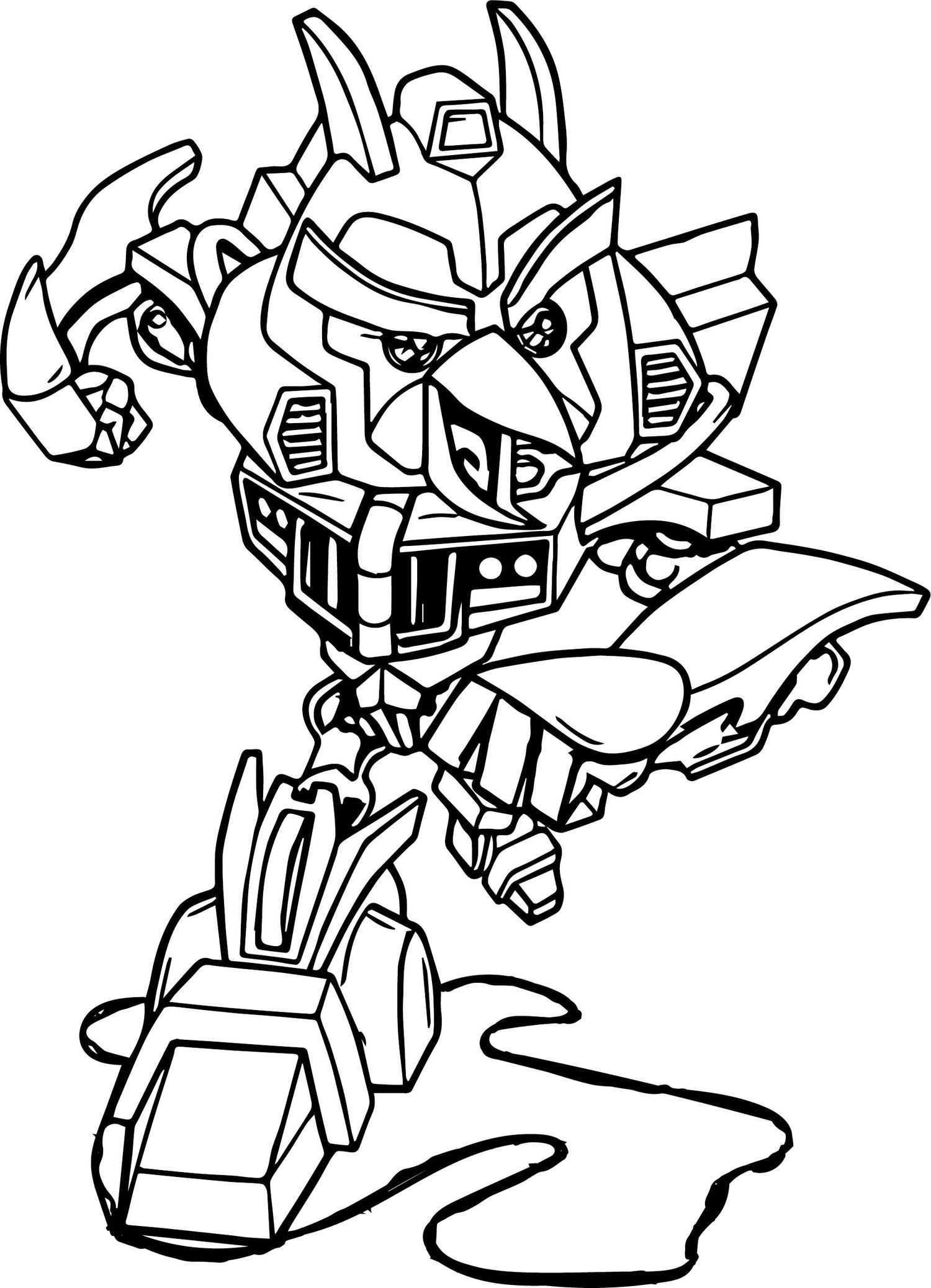 Angry Bird Transformers Bumblebee Coloring Sheet Bird Coloring Pages Bee Coloring Pages Dinosaur Coloring Pages