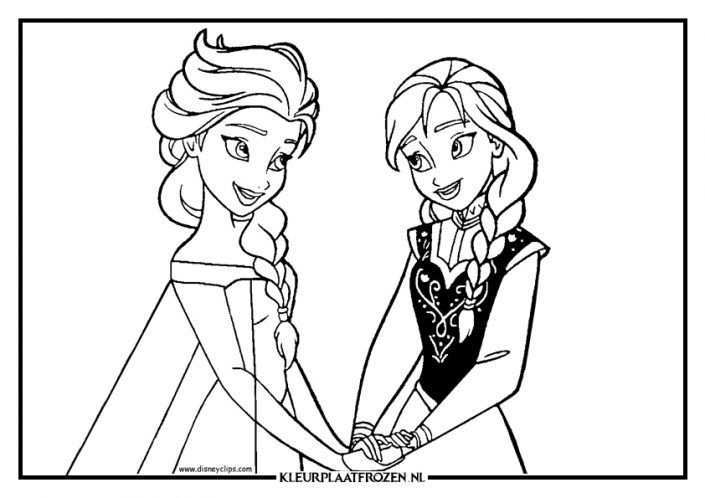 Kleurplaat Frozen Elsa En Anna Prinses Kleurplaatjes Frozen Kleurplaten Kerstkleurpla