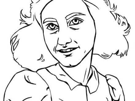 Anne Frank Coloring Pages Anne Frank Geschiedenis Kleurplaten