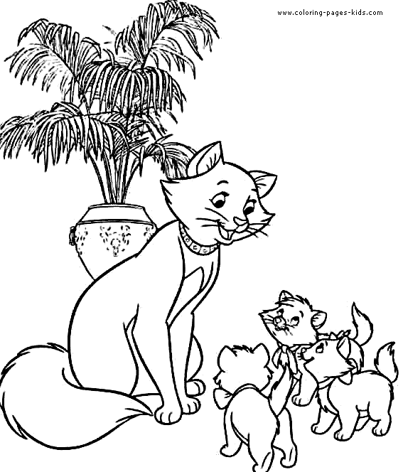Aristocats Disney Coloring Pages Color Plate Coloring Sheet Printable Coloring Pictur