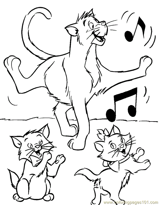 Aristocats Coloring Page Az Coloring Pages Cartoon Coloring Pages Coloring Pages Hors