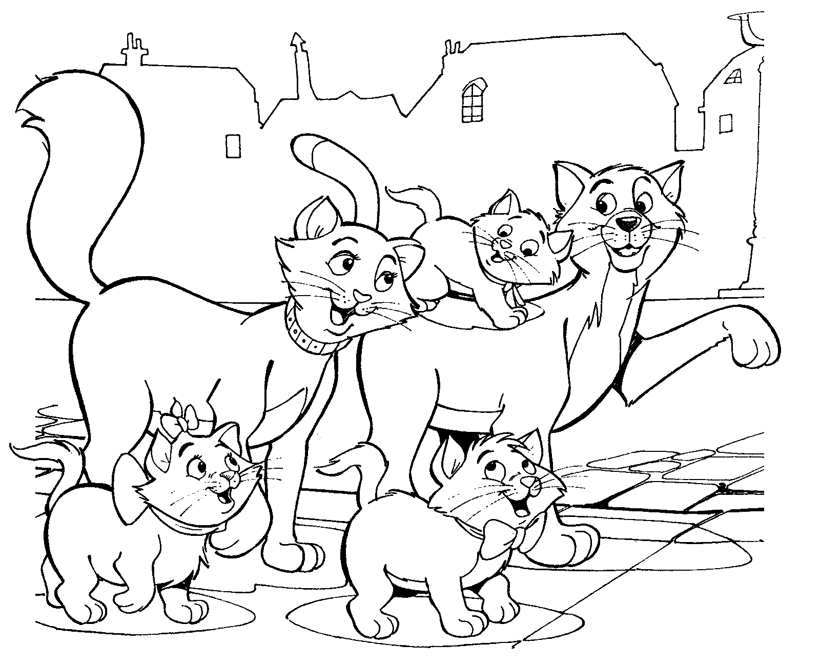 Aristokatskleurplaat Png 1600 1300 Cartoon Coloring Pages Disney Coloring Pages Color