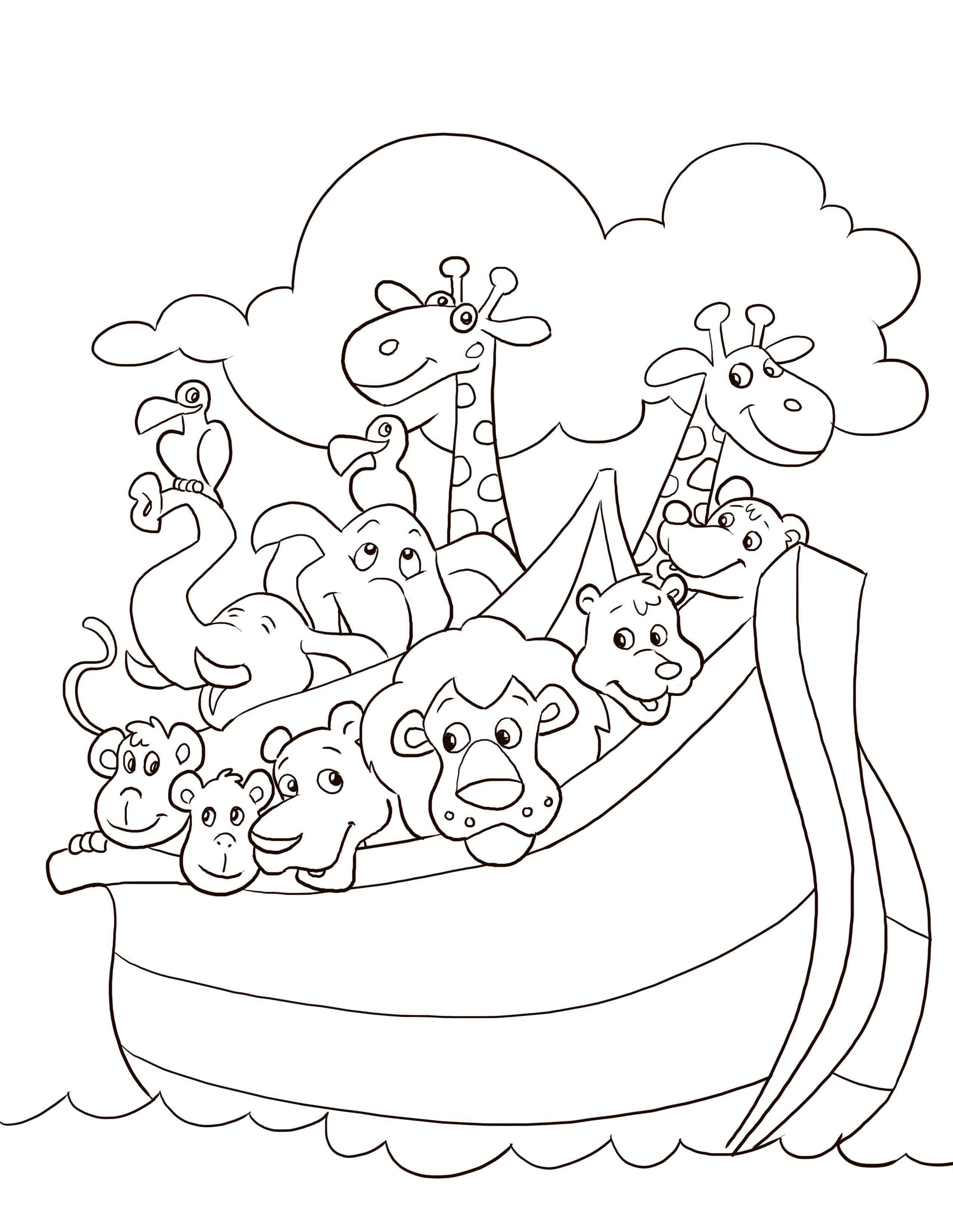 Noah S Ark Coloring Page Bible Coloring Pages Sunday School Coloring Pages Christian