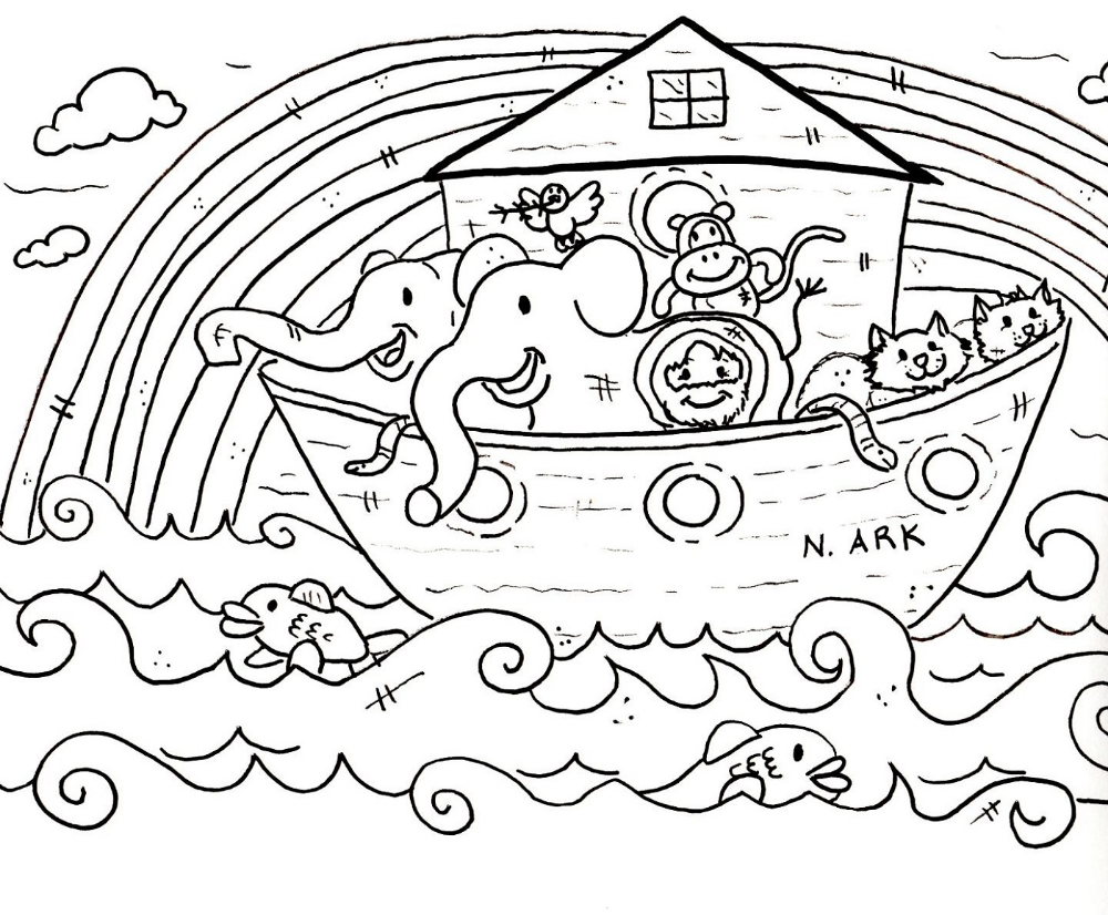 Noah S Ark Coloring Page For Kids K5 Worksheets Ark Van Noach Werkjes Bijbel