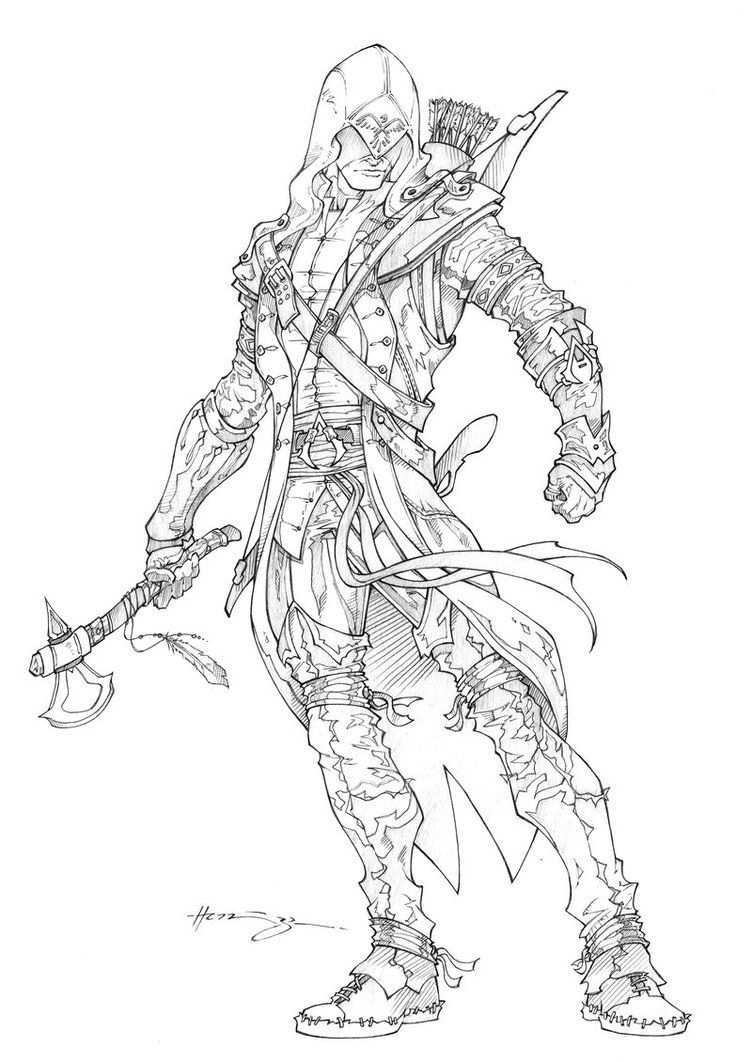 Assassin S Creed Coloring Pages Coloring Books Assassins Creed Art