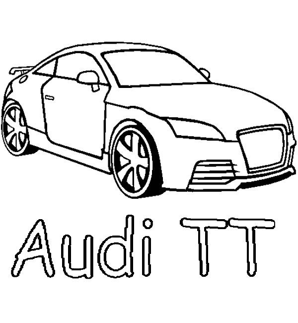 Auto Kleurplaten Audi Tt Audi Desenhos