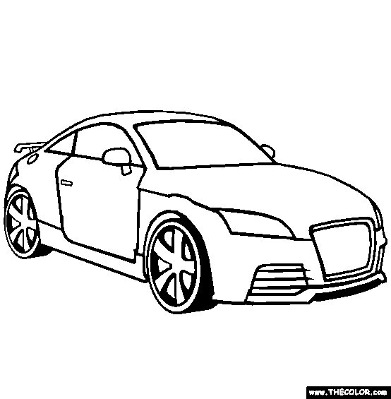 Audi Tt Coloring Page Free Audi Tt Online Coloring Audi Tt Audi Chevrolet Volt