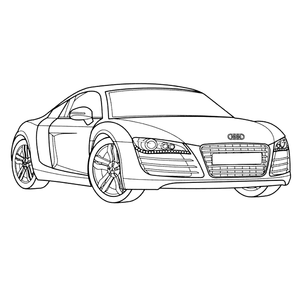 Leuk Voor Kids Audi R8 En 2020 Dibujos De Autos Carro De Chica Dibujos De Coches