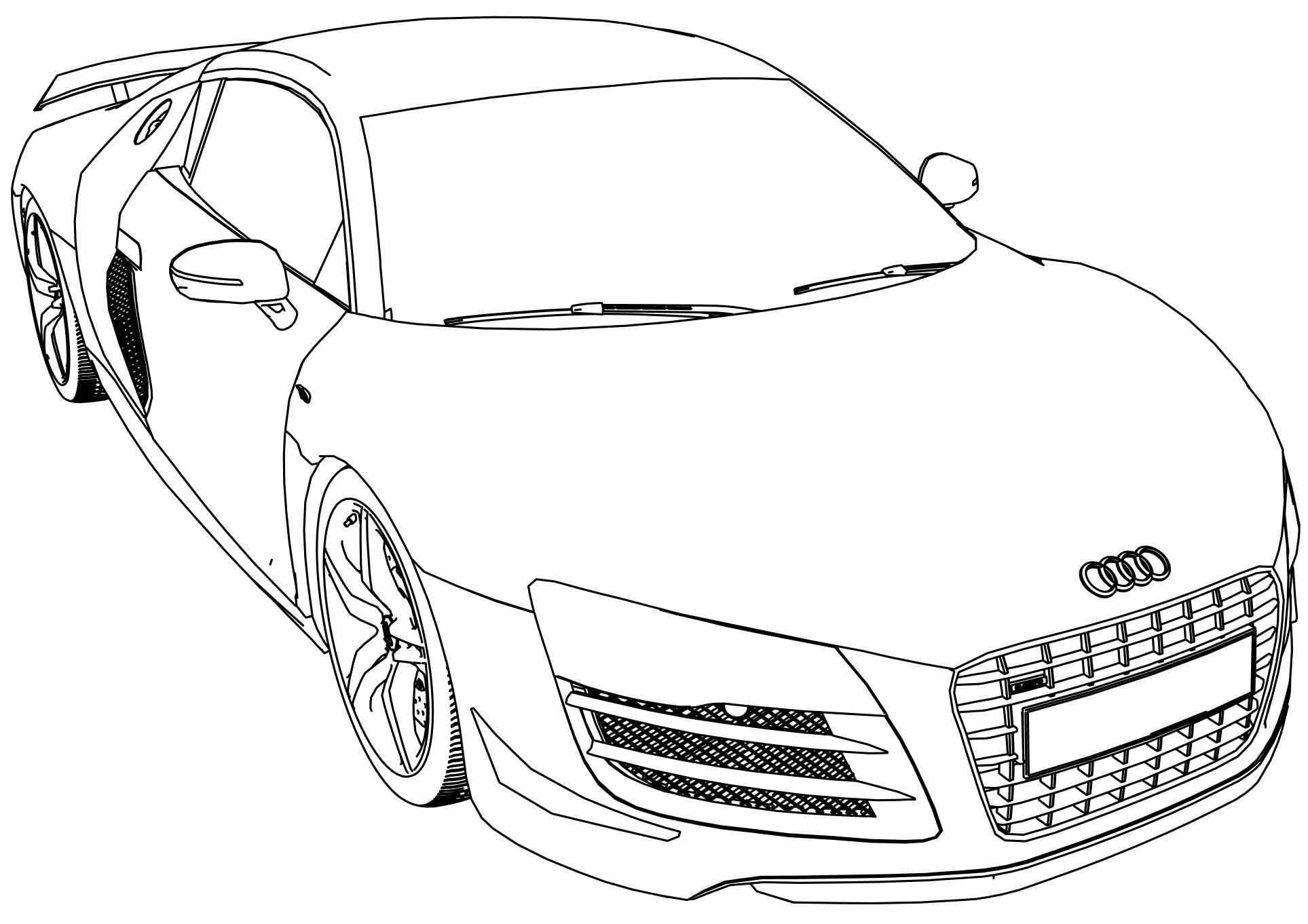 Nice Audi R8 Gt Car Coloring Page Desenhos De Carros Peppa Pig Para Colorir Carros