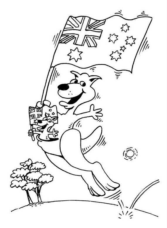 Australia Crafts For Kids Australia Crafts Australia Flag Flag Coloring Pages