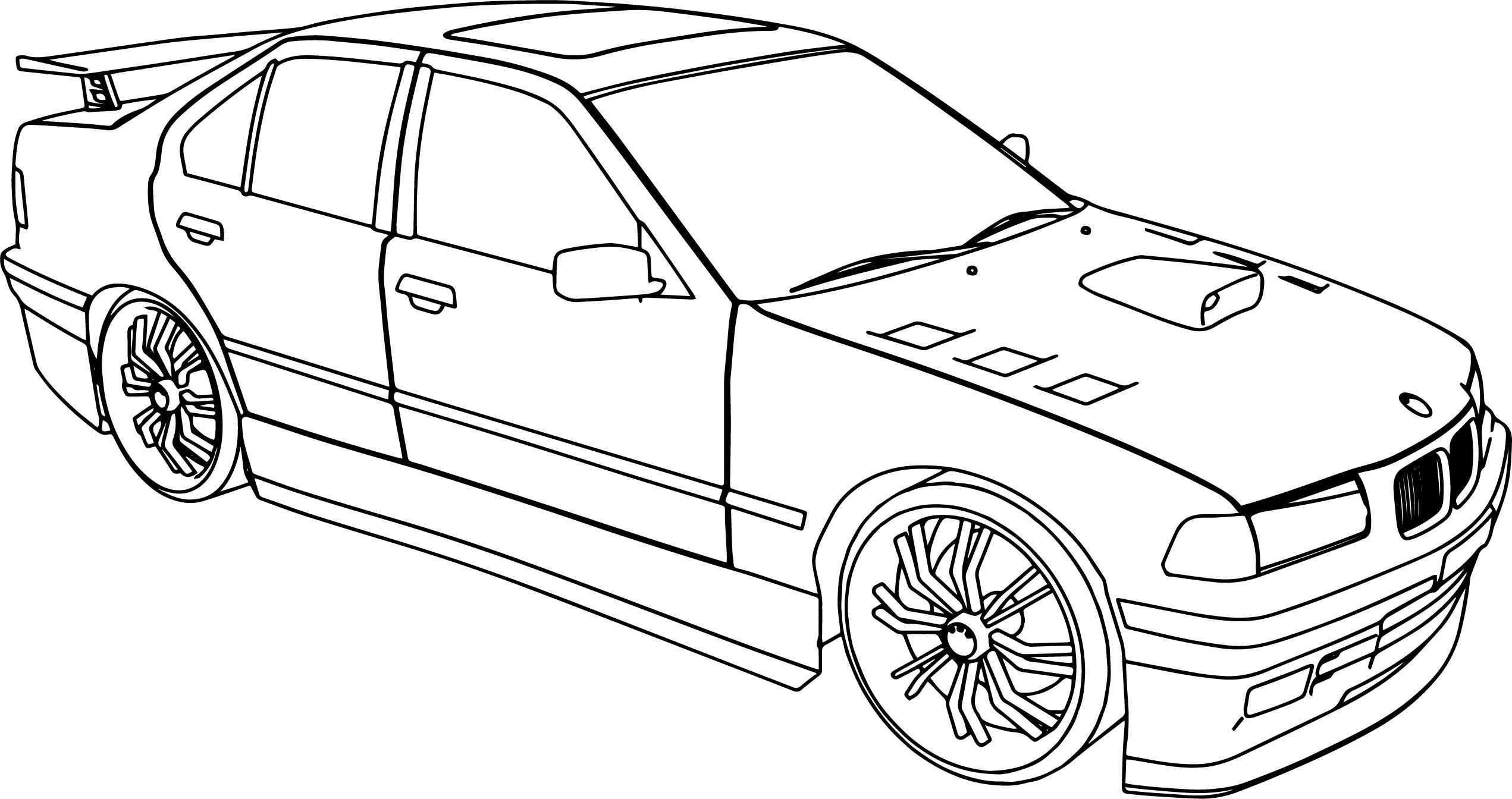 Nice Bmw 325i Tuning Sport Car Coloring Page Sports Coloring Pages Cars Coloring Page