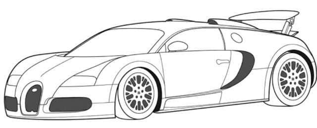 Bugatti Veyron Super Car Coloring Page Bugatti Car Coloring Pages Desenhos De Carros