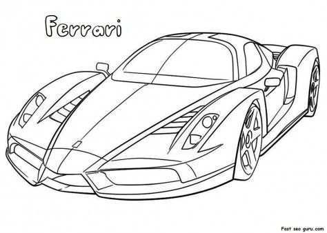 Printable Ferrari Coloring Pages Printable Coloring Pages For Activities Worksheets C