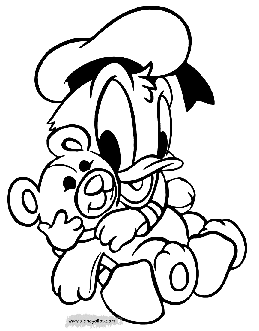 Baby Donald Coloring Gif 864 1 104 Pixels Mickey Mouse Coloring Pages Coloring Pages