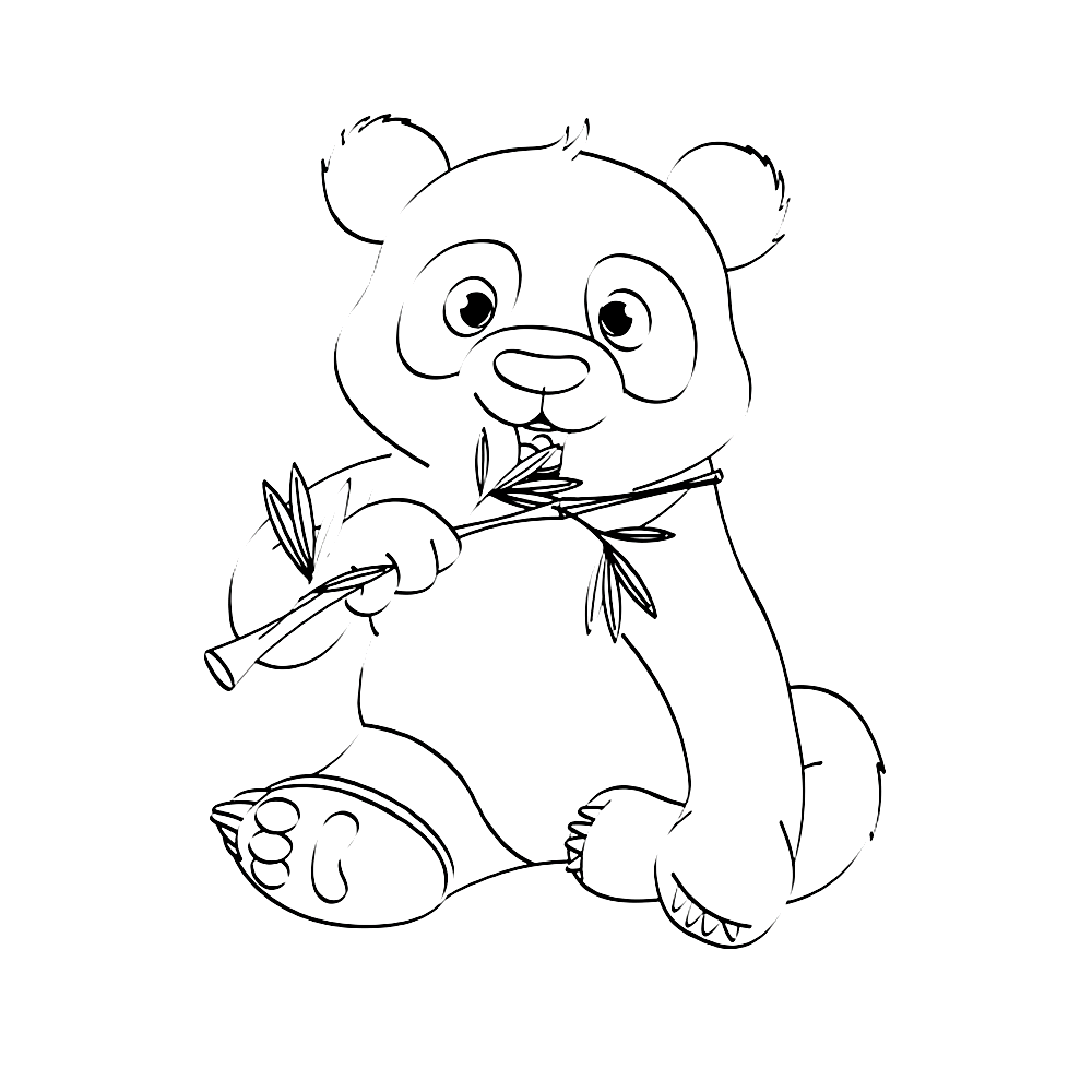 Leuk Voor Kids Pandabeer 0004 Panda Coloring Pages Animal Coloring Pages Bear Colorin