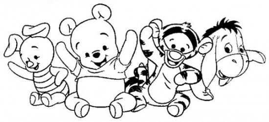 Baby Winnie The Pooh Coloring Pages Baby Disney Characters Disney Coloring Pages Winn