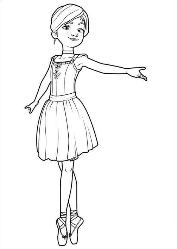 Felicie Kleurplaat Ballet Kleurplaten Ballerina Tekening Tekenen Voor Kinderen