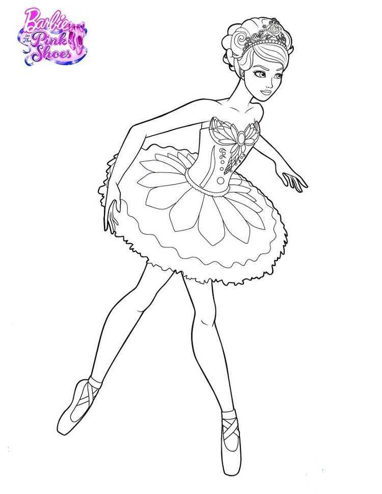 Barbie In The Pink Shoes Coloring Pages Prinses Kleurplaatjes Kleurplaten Gratis Kleu