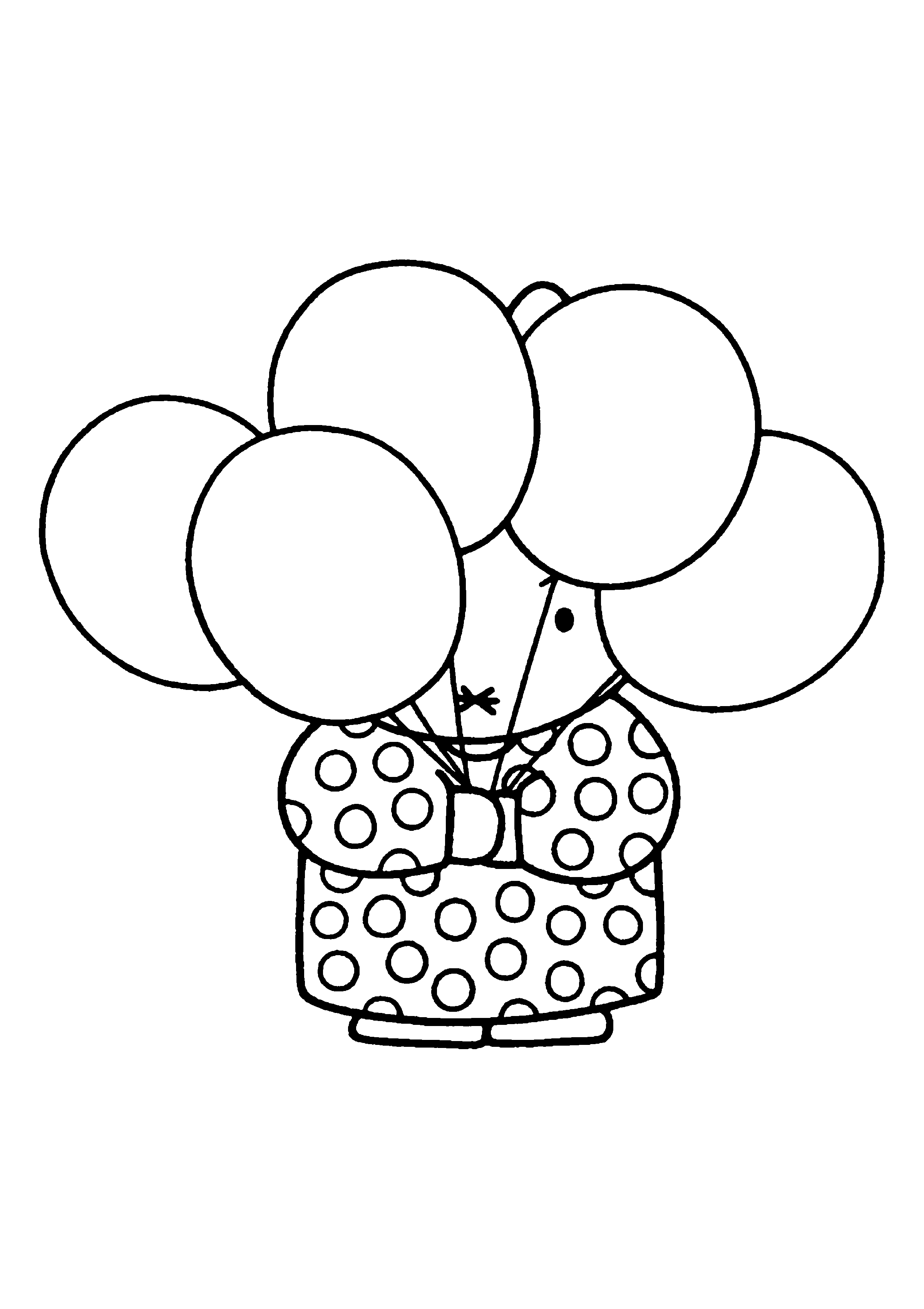 Miffy Coloring Pages Coloringpages1001 Com Ballonnen Kleurplaten Thema