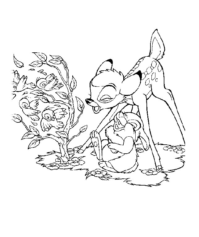 Bambi En Stampertje Kleurplaat Disney Coloring Pages Horse Coloring Pages Owl Colorin