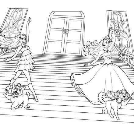 Barbie Princess And The Pauper Coloring Pages Google Sogning Sleeping Beauty Coloring