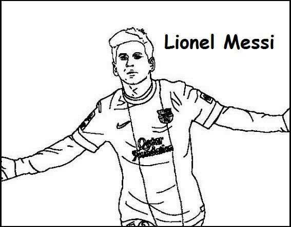 Lionel Messi Coloring Printable Page Sports Coloring Pages Lionel Messi Messi