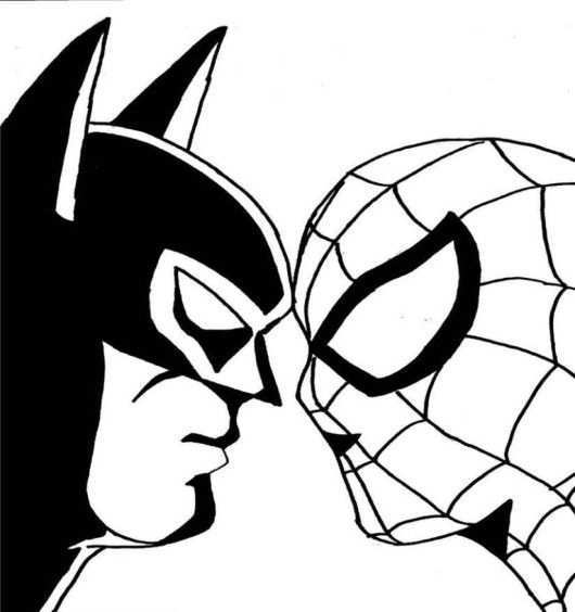 Spiderman Batman Face To Face Coloring Pages Action Coloring Pages Batman Coloring Pa