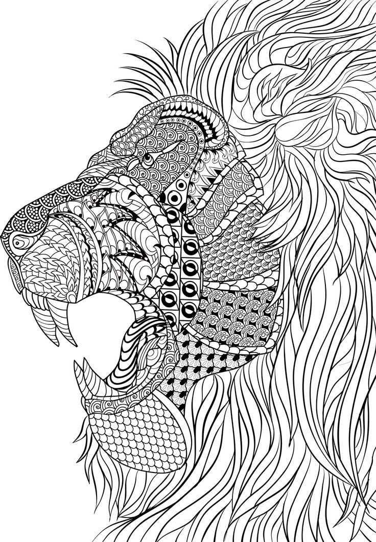 Pin Van Coloring Pages For Adults Op Coloring Dieren Kleurplaten Mandala Kleurplaten