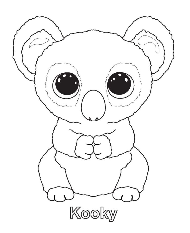 Ty Beanie Boos Dibujos Para Imprimir Y Colorear Bebeazul Top Beanie Boo Birthdays Penguin Coloring Pages Beanie Boo Party