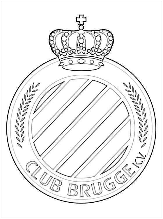 Kleurplaat Van Club Brugge Logo Gratis Kleurplaten Kleurplaten Logo S Gratis Kleurpla