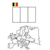 Leuk Voor Kids Kleurplaat Landen En Vlaggen Belgie