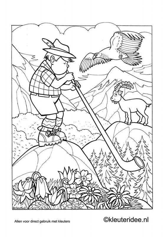 Gratis Kleurplaat Oostenrijk Coloring Pages Coloring Books School Coloring Pages