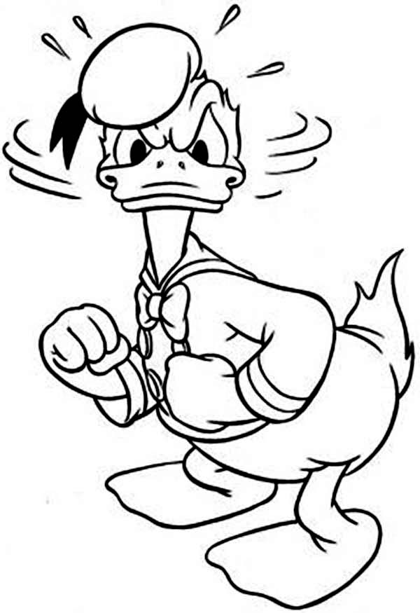 Angry Donald Duck Coloring Pages Netart Cartoon Coloring Pages Coloring Pages Donald Duck Drawing