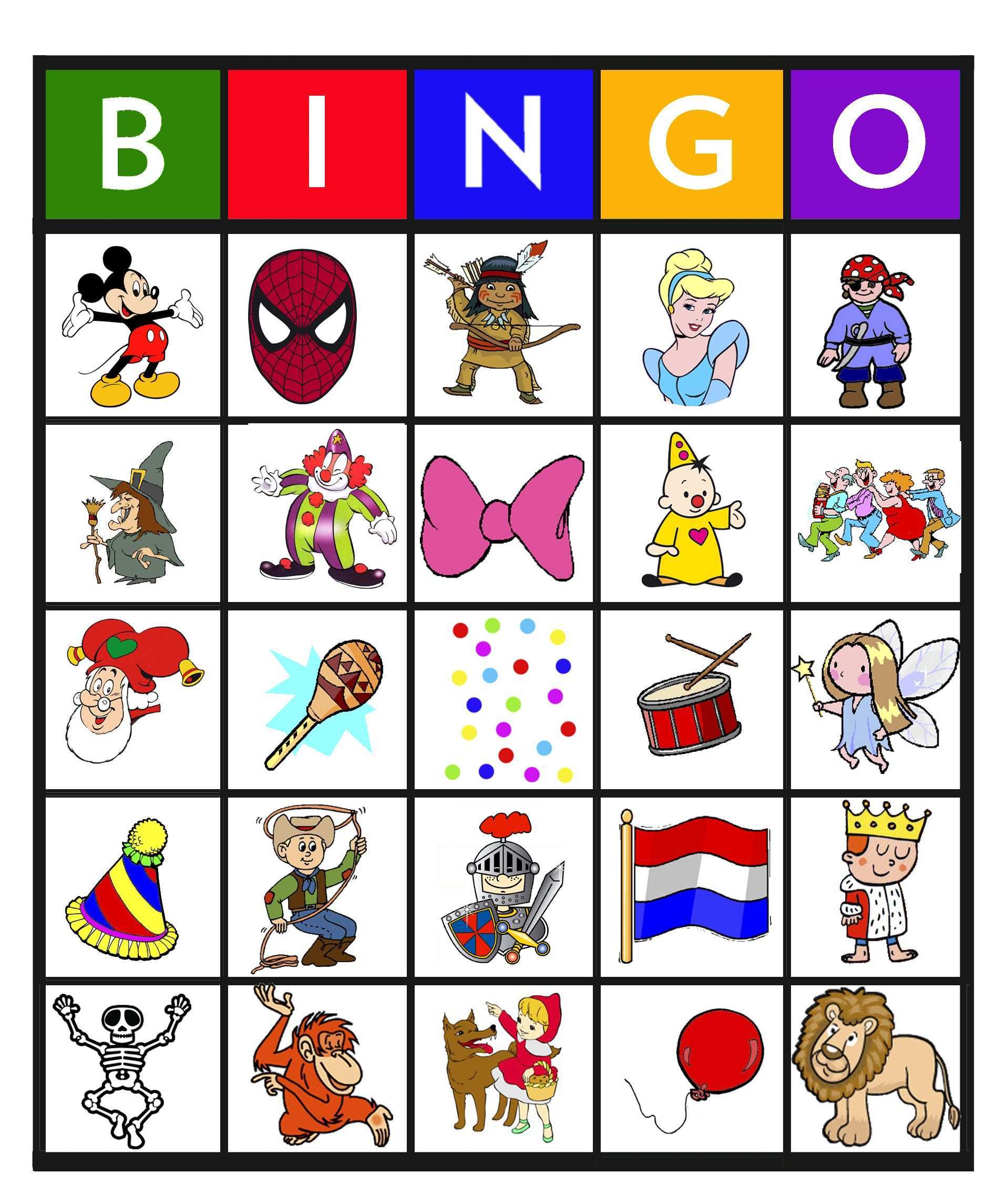 Bingo Carnaval 10 25 Carnaval Spelletjes Kinderen Carnaval Spelletjes Carnaval Activi