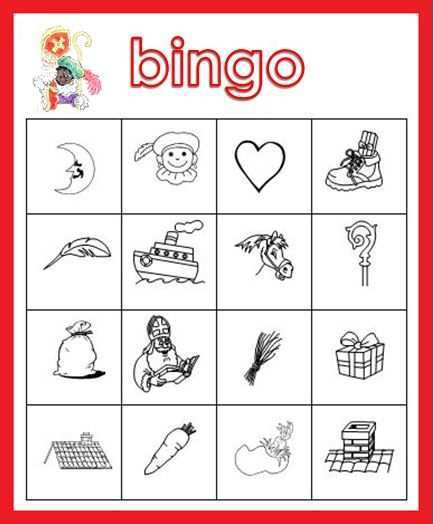 Kleuterjuf In Een Kleuterklas Plaatjes Bingo Thema Sinterklaas Sinterklaas Bingo Them