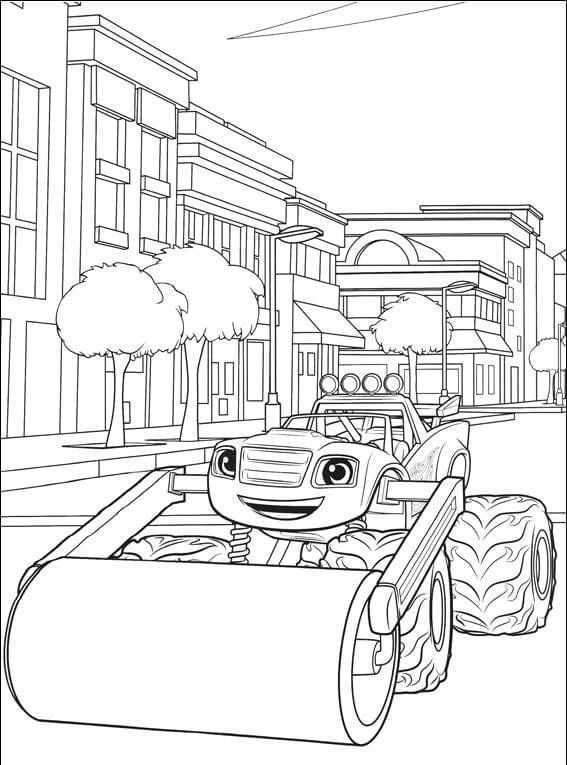 Blaze And The Monster Machines Coloring Pages Monster Truck Coloring Pages Kids Print