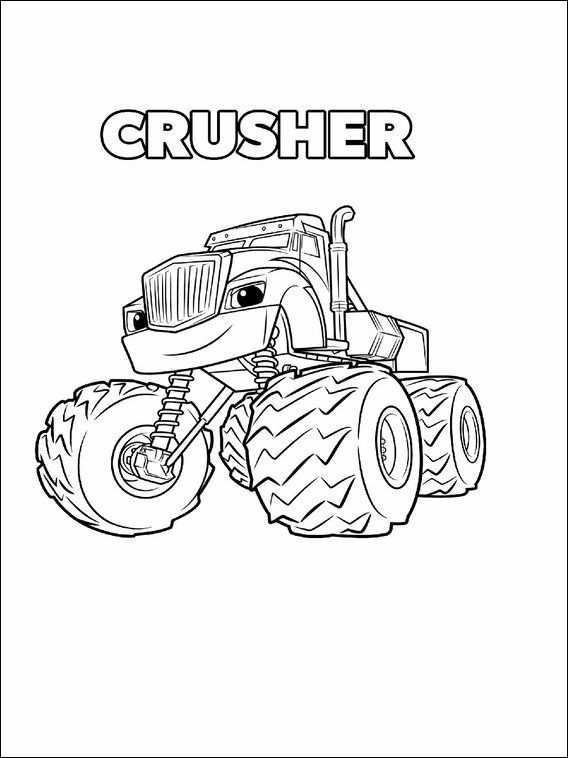 Blaze And The Monster Machines Coloring Pages 3 Monster Truck Coloring Pages Kids Pri