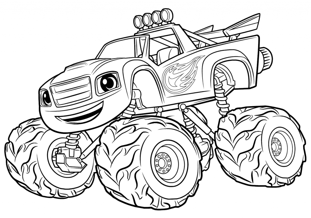 Blaze And The Monster Machines Coloring Pages Best Coloring Pages For Kids Monster Tr