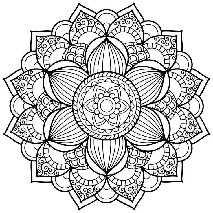 Mandala22 Topkleurplaat Nl Mandala Kleurplaten Bloemen Kleurplaten Bloem Mandala
