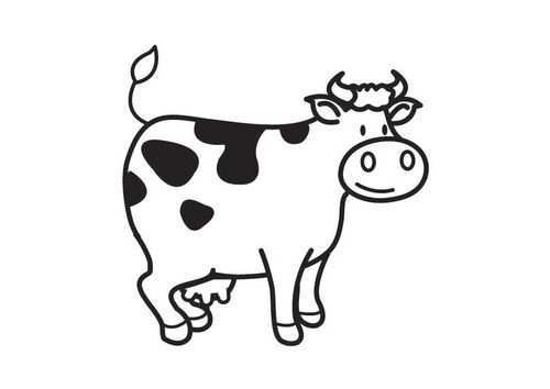Coloring Page Cow Img 17746 Animal Quilts Animal Doodles Coloring Pages