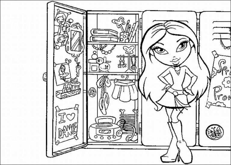 Free Printable Bratz Coloring Pages For Kids Kids Printable Coloring Pages Coloring P